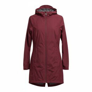 Lole raincoat size xs burgundy